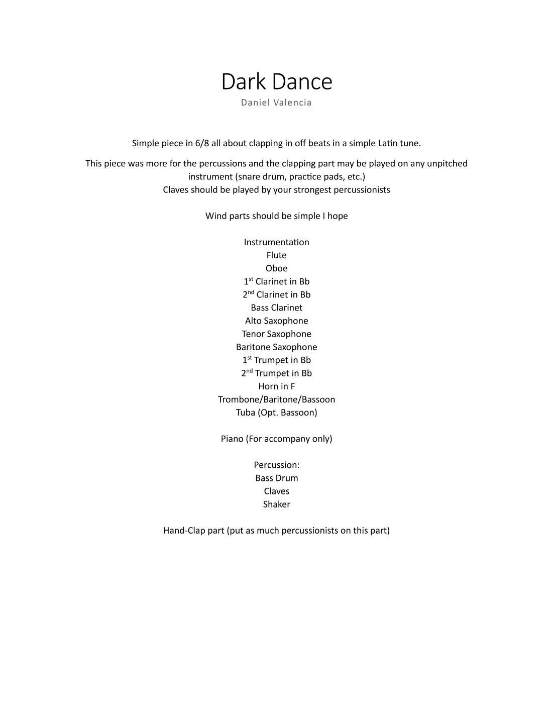 Dark Dance