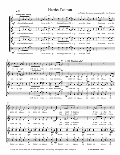 Harriet Tubman (arr. Jon Arterton)