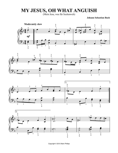 My Jesus, Oh What Anguish (Mein Jesu, was für Seelenweh) (arr. Mark Phillips)