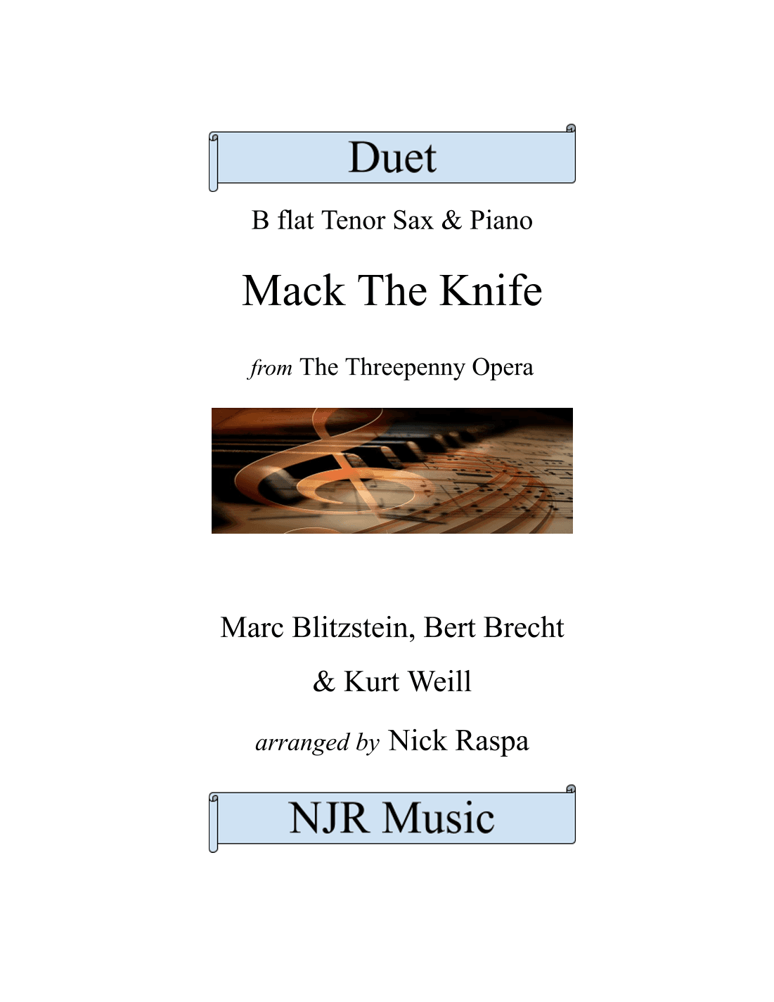 Mack The Knife (arr. Nick Raspa)
