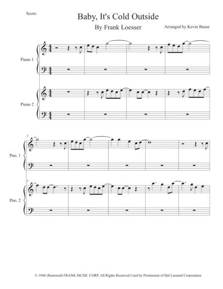 Baby, It's Cold Outside (arr. Kevin Busse)