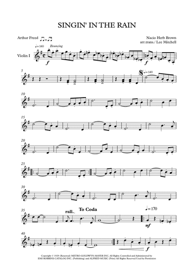 Singin' In The Rain (arr. Lee Mitchell)