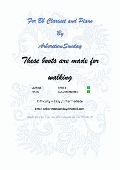 These Boots Are Made For Walkin' (arr. Mr Scribe)