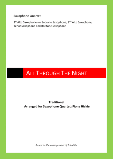 All Through The Night (arr. Fiona Hickie)