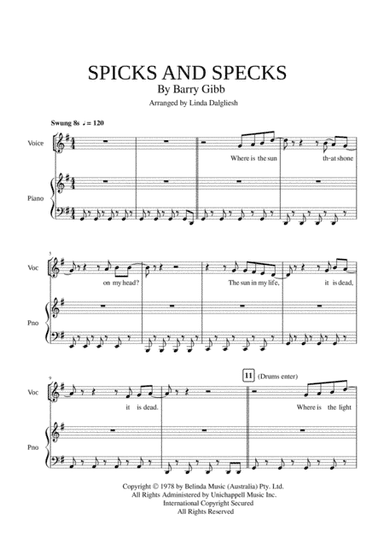 Spicks And Specks (arr. Linda Dalgliesh)