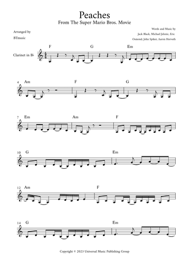 Peaches (arr. BTmusic)