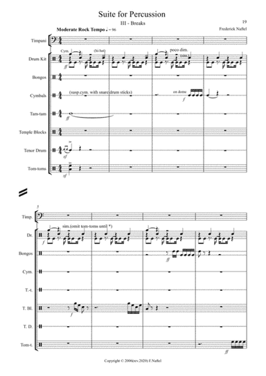 Suite for Percussion Ensemble:3rd movement