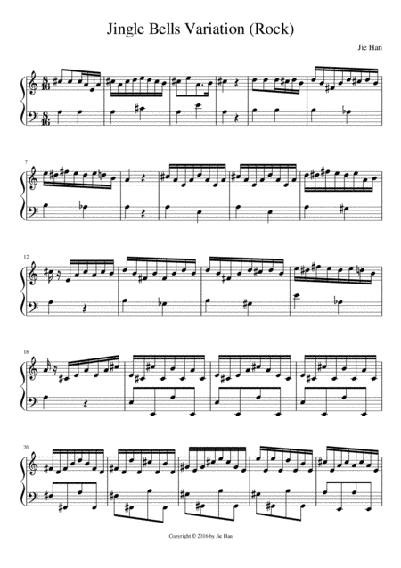 Jingle Bells Variation (Rock)