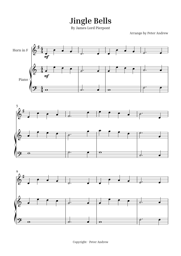Jingle Bells (arr. Peter Andrew)
