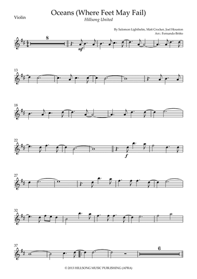 Oceans (where Feet May Fail) (arr. Fernando Britto)