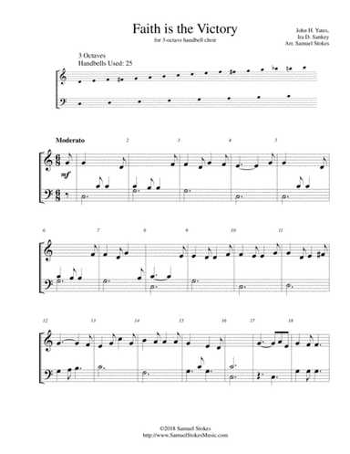 Faith is the Victory - for 3-octave handbell choir (arr. Samuel Stokes)