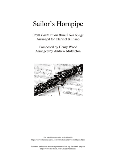 Sailor's Hornpipe arranged for Clarinet & Piano (arr. Andrew Middleton)