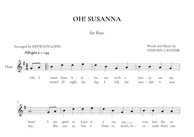 Oh! Susanna (arr. Deywson Lopes)