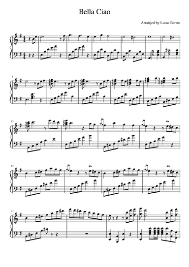 Bella Ciao (arr. Lucas Barros)