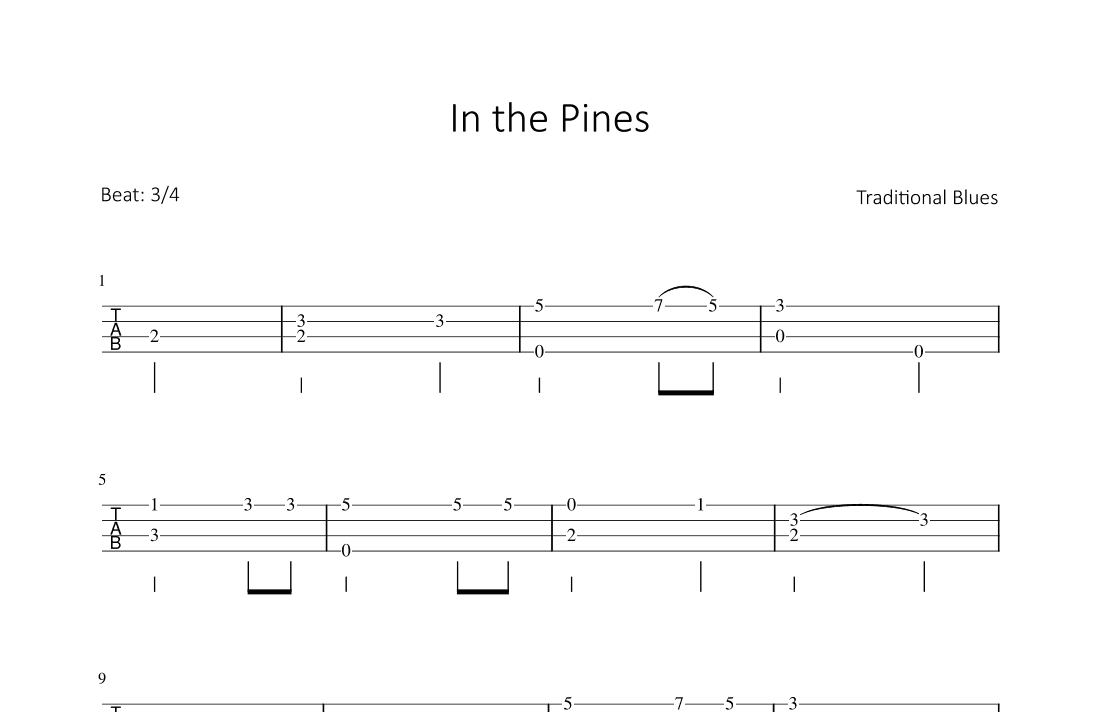 In the Pines (arr. Bettina Schipp)