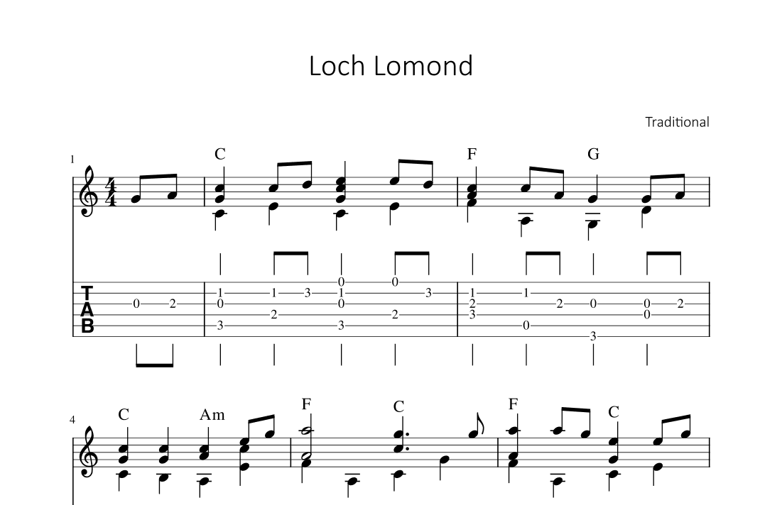 Loch Lomond (arr. Bettina Schipp)