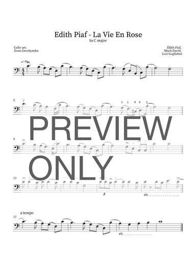 La Vie En Rose (arr. Ilona Grushynska)