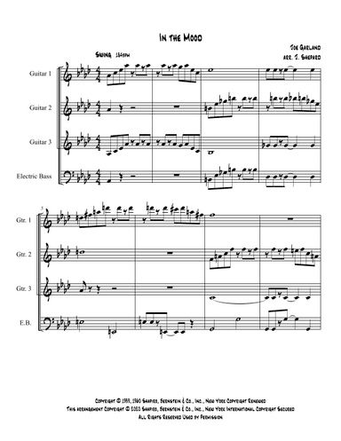 In The Mood (arr. Jeremy Shepard)