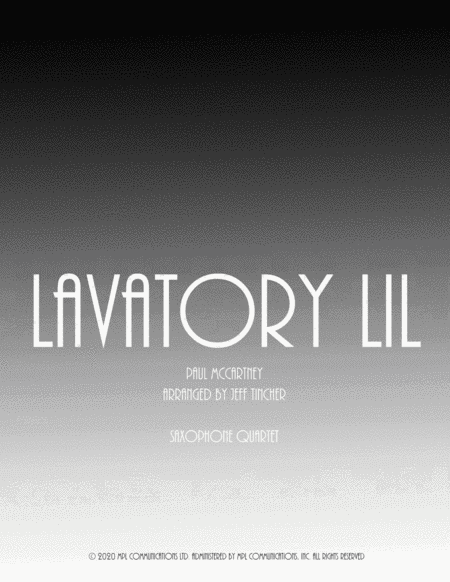 Lavatory Lil (arr. Jeff Tincher)