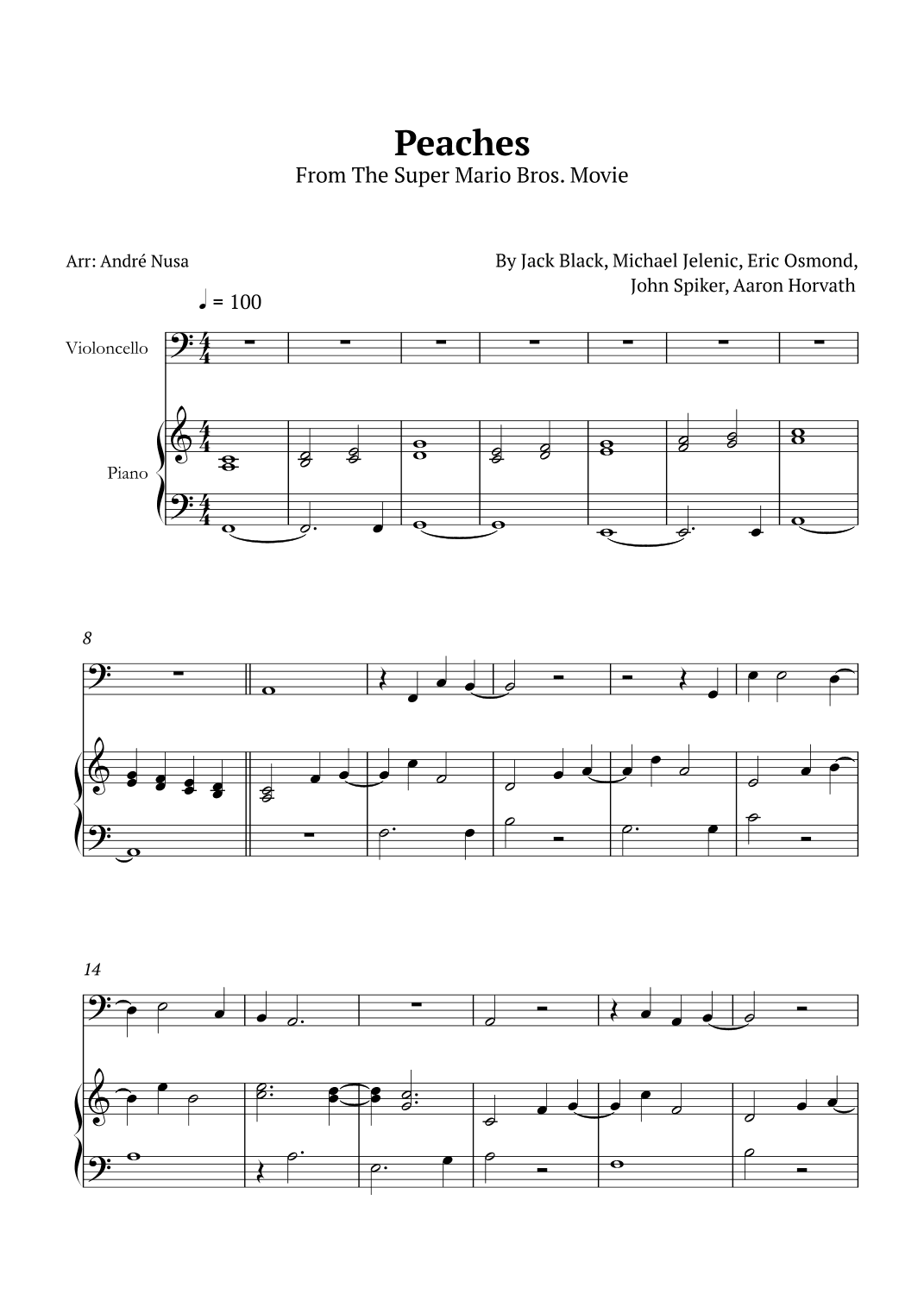 Peaches (arr. André Nusa)