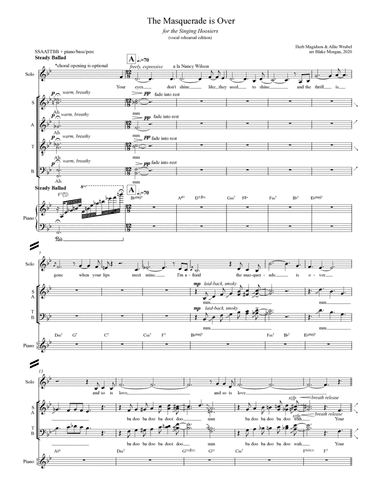 (i'm Afraid) The Masquerade Is Over (arr. Blake Morgan)
