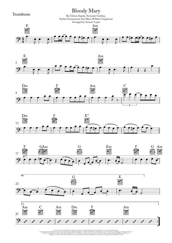 Bloody Mary (arr. Amauri Lopes)