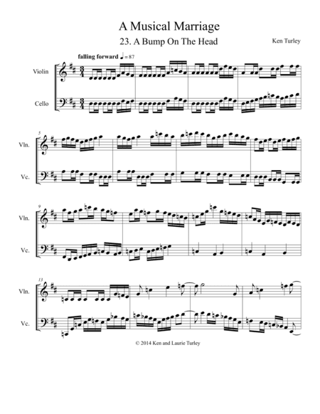 String Duo No 23 from A Musical Marriage "A Bump on the Head"