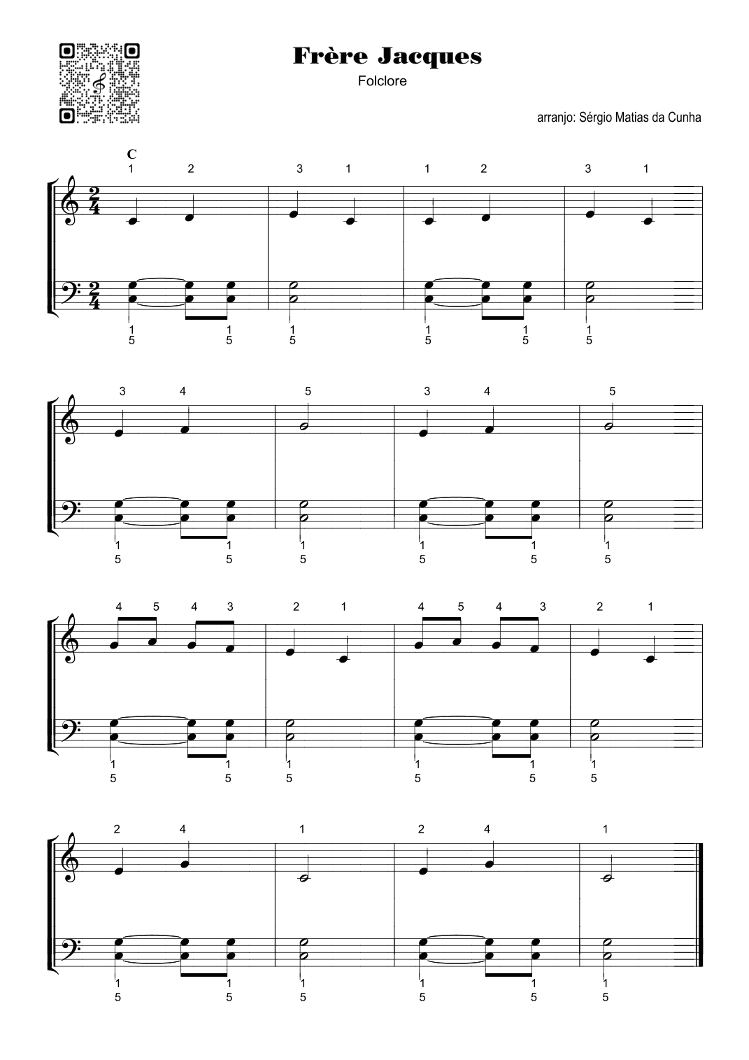 Frère Jacques - Fase2 (arr. Sérgio Matias da Cunha)