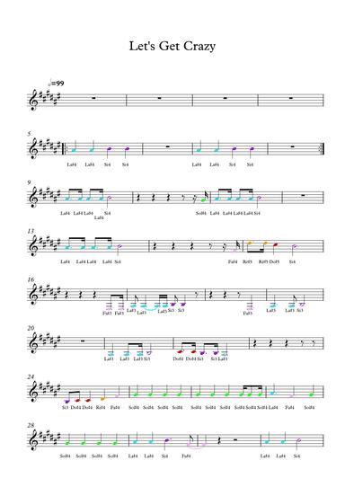 Let's get Crazy (arr. Jyns Arturo Ordóñez del Carpio)