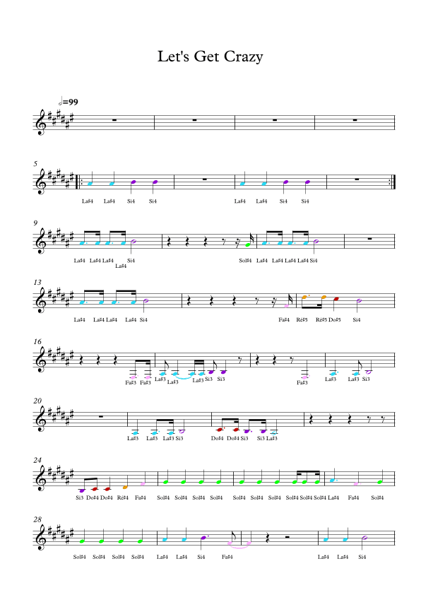 Let's get Crazy (arr. Jyns Arturo Ordóñez del Carpio)