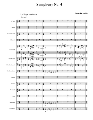 Symphony No. 4 - Score Only