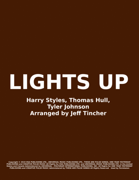 Lights Up (arr. Jeff Tincher)