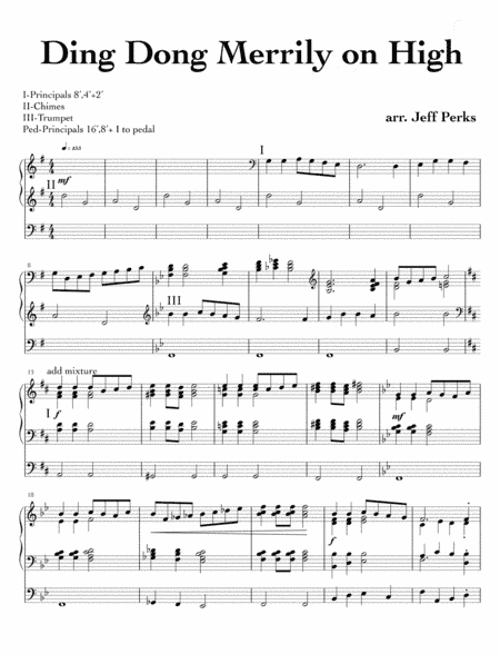 Ding Dong Merrily on High (arr. Jeff Perks)