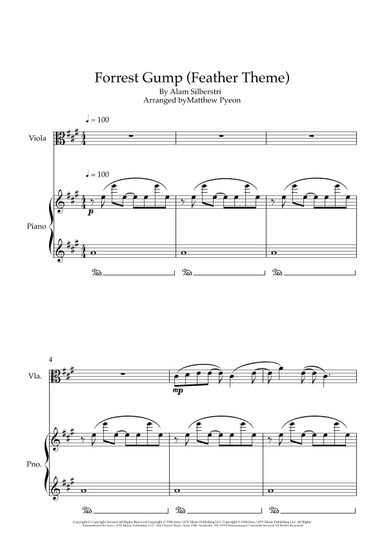 Forrest Gump - Main Title (feather Theme) (arr. Matthew pyeon)