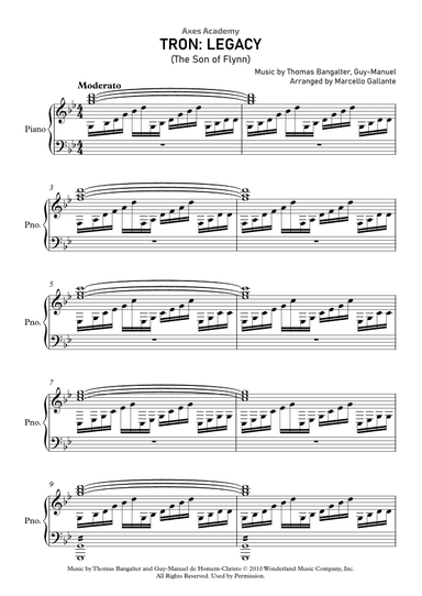 The Son Of Flynn (arr. Marcello Gallante)