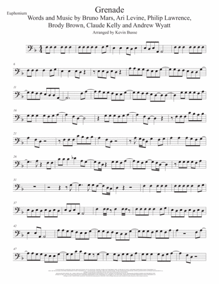 Grenade (arr. Kevin Busse)