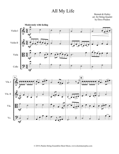 All My Life (arr. Dave Prudon)