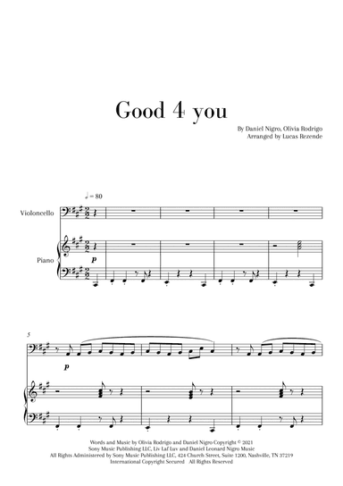 Good 4 U (arr. Lucas Rezende)