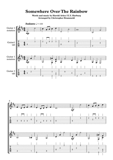 Over The Rainbow (arr. Christopher Brammeld)