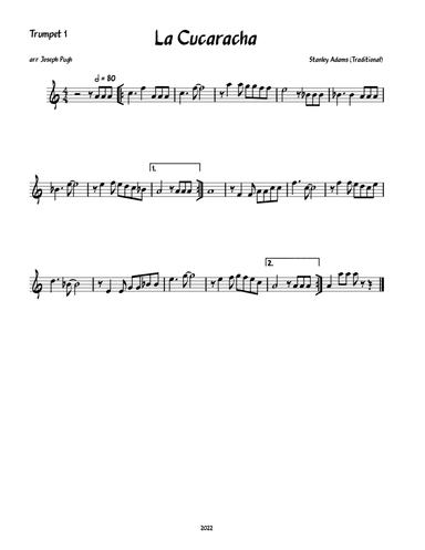 Las Cucaracha (Brass Quintet) (arr. Joseph Pugh)