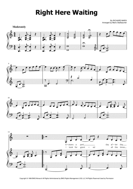 Right Here Waiting (arr. Mario Stallbaumer)