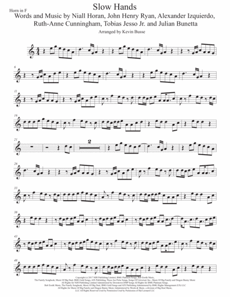Slow Hands (arr. Kevin Busse)