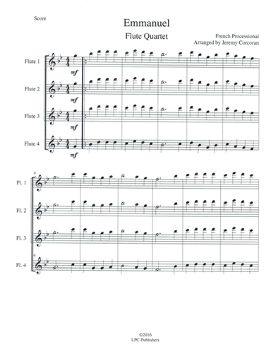 Oh Come, Emmanuel for Flute Quartet (arr. Jeremy Corcoran)