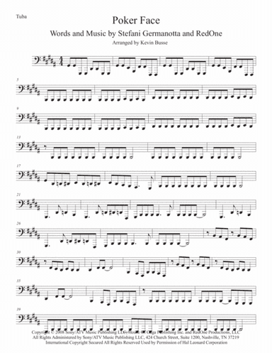 Poker Face (arr. Kevin Busse)