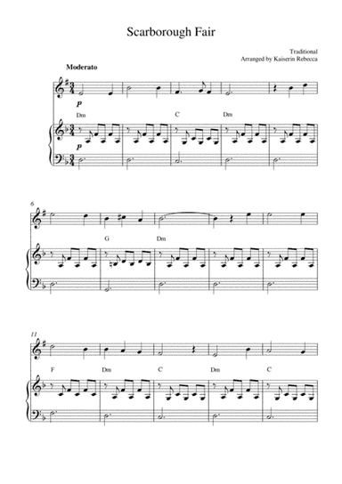 Scarborough Fair (arr. Kaiserin Rebecca)