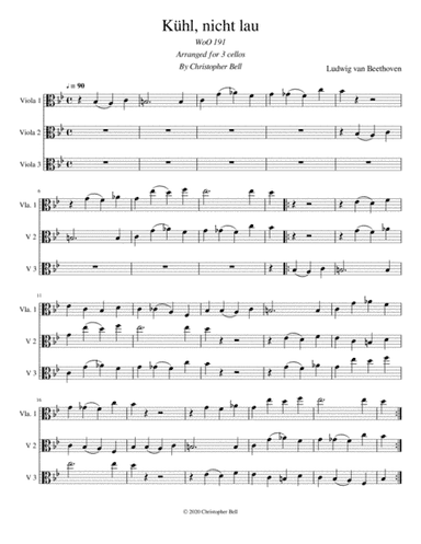 Kühl, nicht lau - Beethoven - Viola Trio (arr. Christopher Bell)