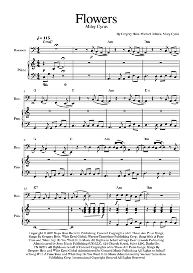 Flowers (arr. Golden Skull Editions)