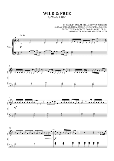 Wild & Free (arr. SCMusic)