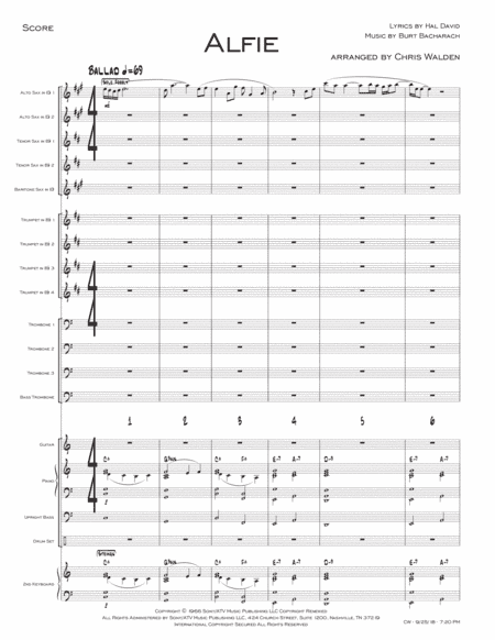 Alfie (arr. Chris Walden)