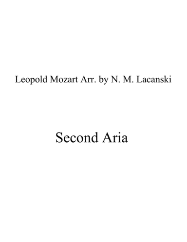 Second Aria (arr. Nick Lacanski)